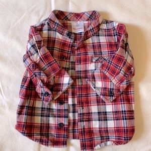 Hanna Andersson plaid button down